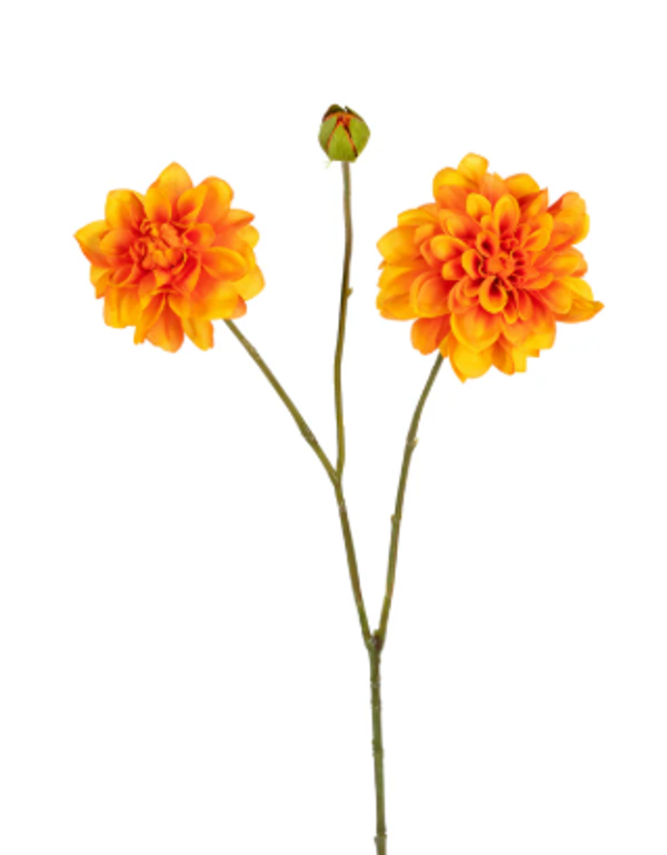 Kunstbloemen Dahlia Oranje | 80cm