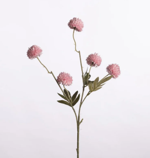 Kunsttak Mini Pom Pom Pink | 51cm