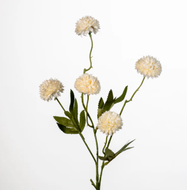Kunsttak Mini Pom Pom White | 51cm