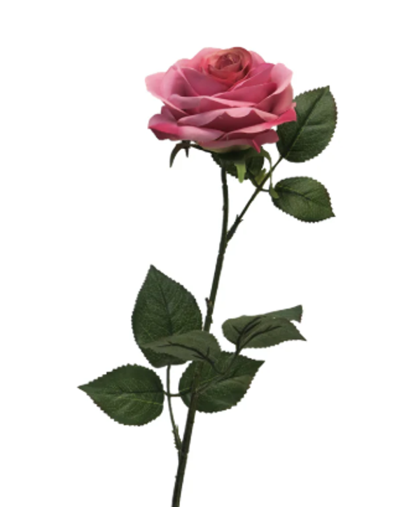 Kunstbloem Roos Pink | 64cm