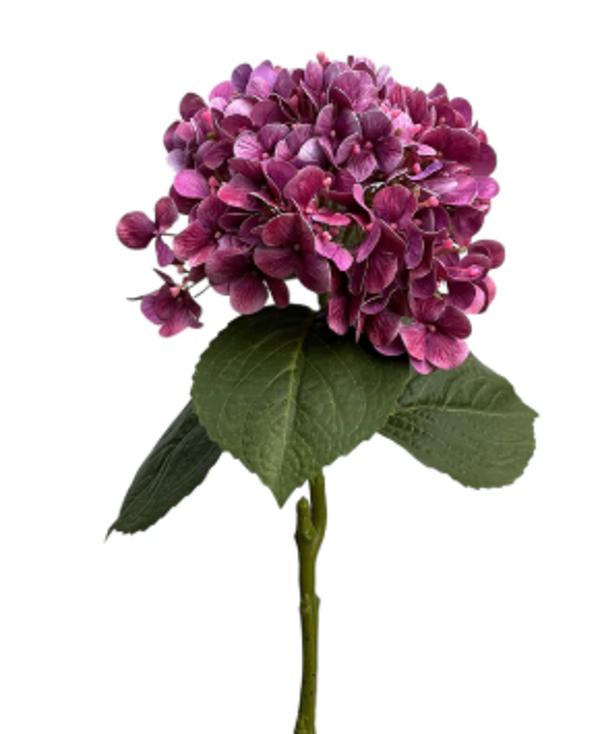 Kunstbloem Hortensia Real Touch Purple | 75cm