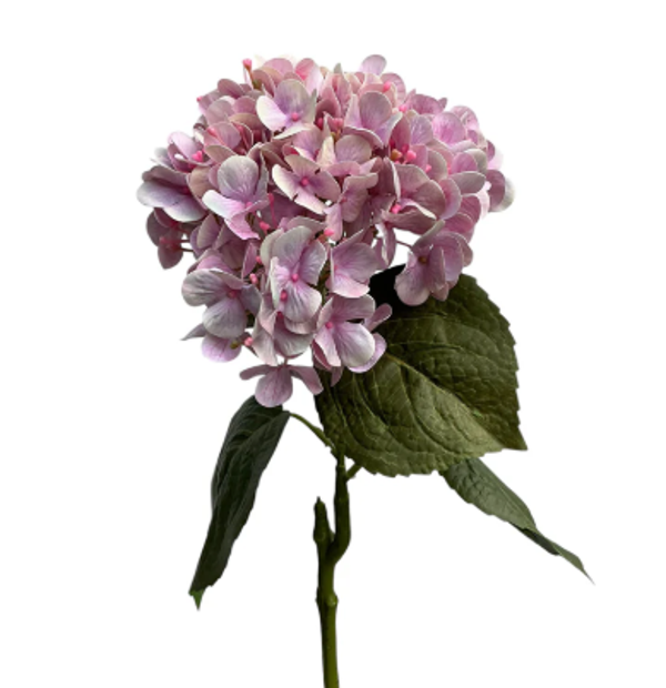 Kunstbloem Hortensia Real Touch Pink | 75cm