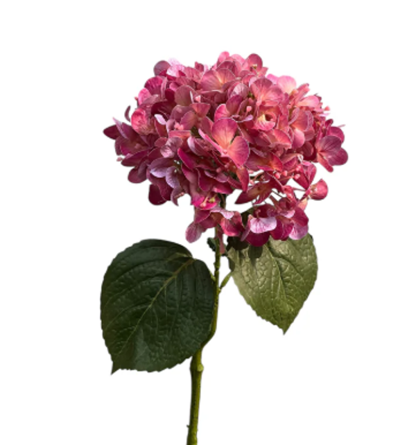 Kunstbloem Hortensia Real Touch Mauve | 75cm