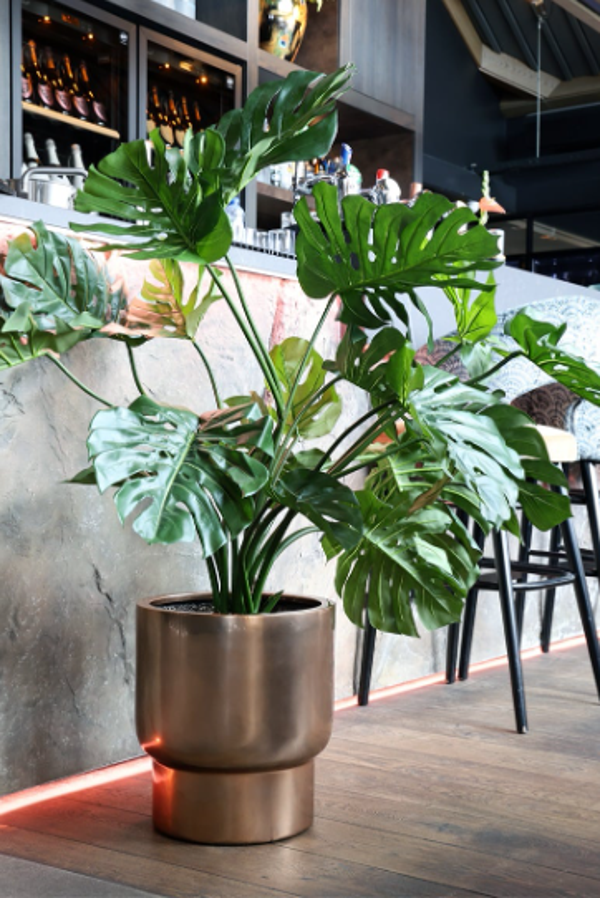 Bloempot 'Roskilde' S Koper | Vase The World | Ø37xH40cm