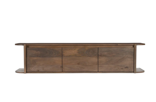 Zwevend TV Meubel 'Jade' | Walnoot Bruin | 160cm