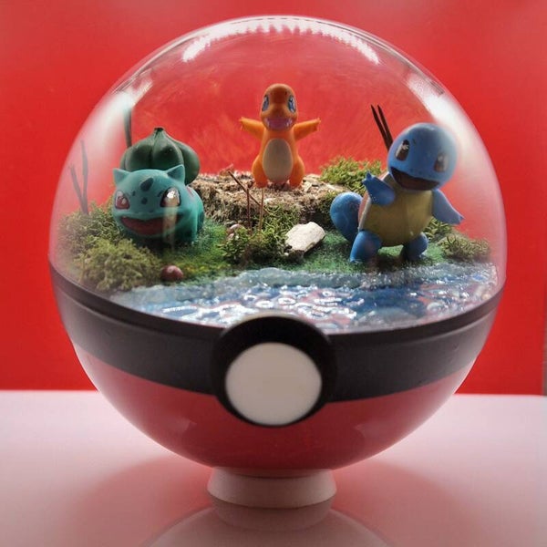 Pokéball Starter – Salamèche, Bulbizarre & Carapuce