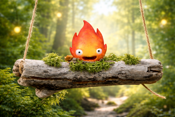 Suspension — Calcifer, flamme espiègle