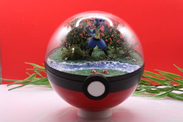 Pokéball du grand Luca - scène miniature