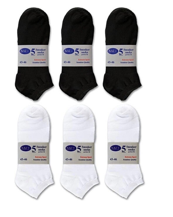 Naft Sneakersokken  zonder naad 5-pack