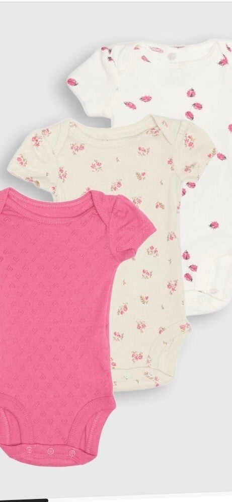 Meisjesromper rose/ecru