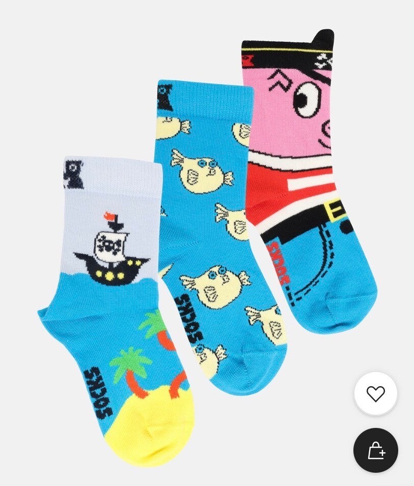 Kinder happy socks maat 24-26 3 paar