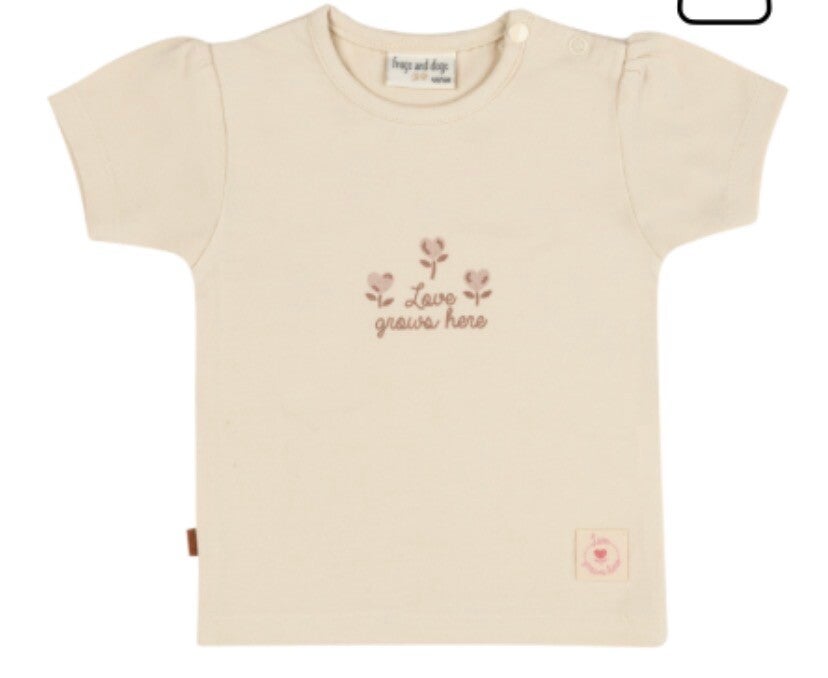 Love grows here shirt korte mouw