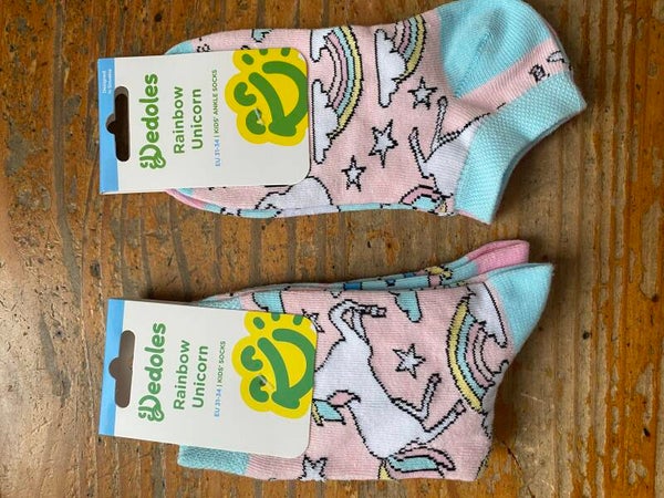 Rainbow unicorn sokken