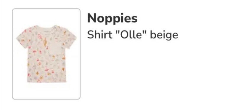 Noppies shirt “Olle” beige