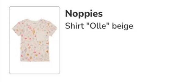 Noppies shirt “Olle” beige