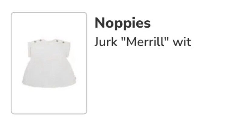 Noppies Jurkje wit