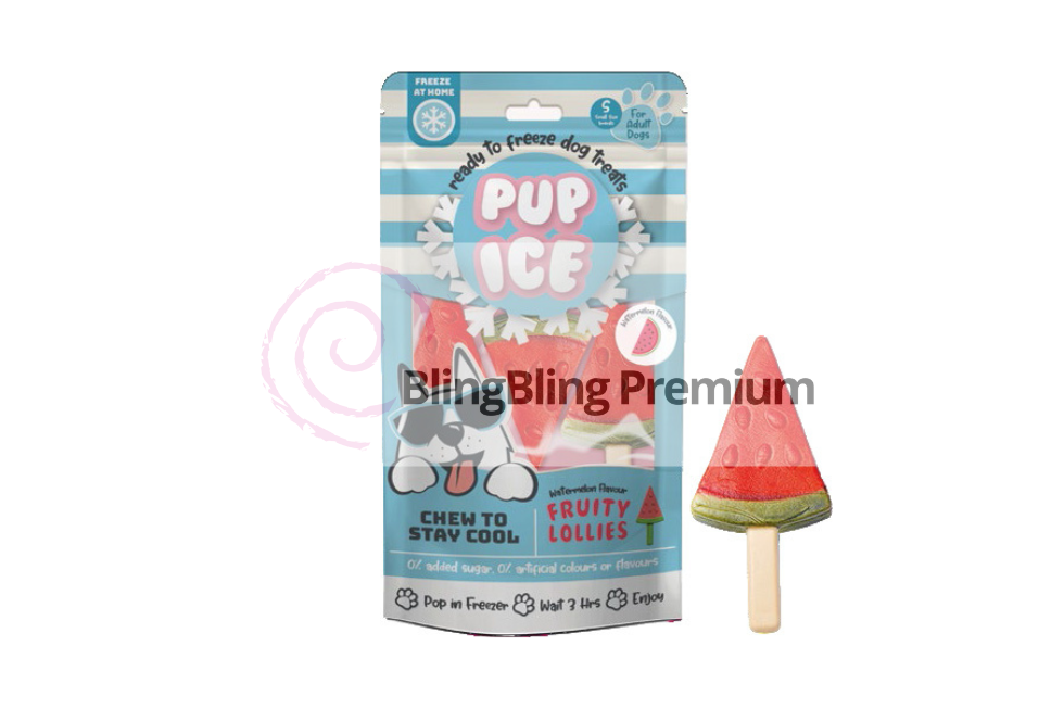 Fruit lollie Watermeloen pak á 3 stuks
