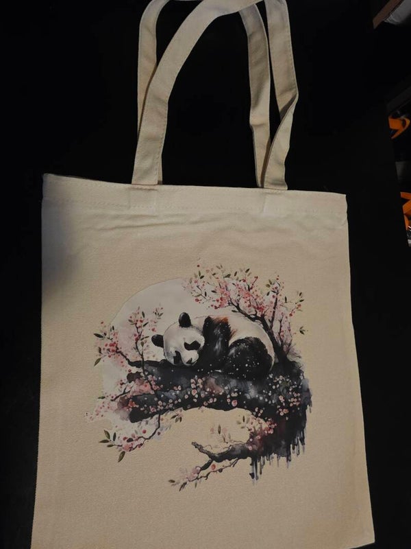 Sleeping Panda Tote Bag