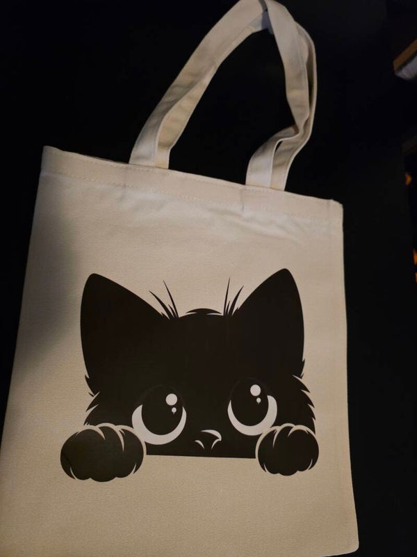 Peekaboo Cat Tote Bag