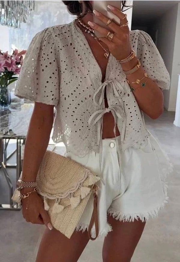 Blouse en dentelle