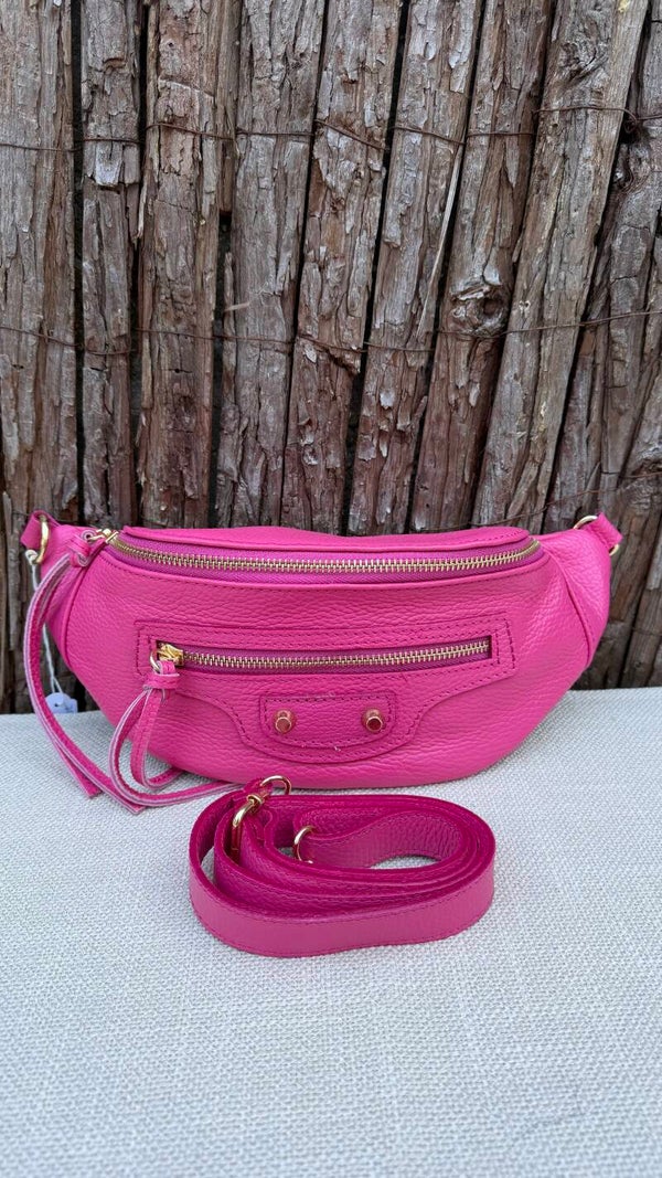 Sac banane en cuir
