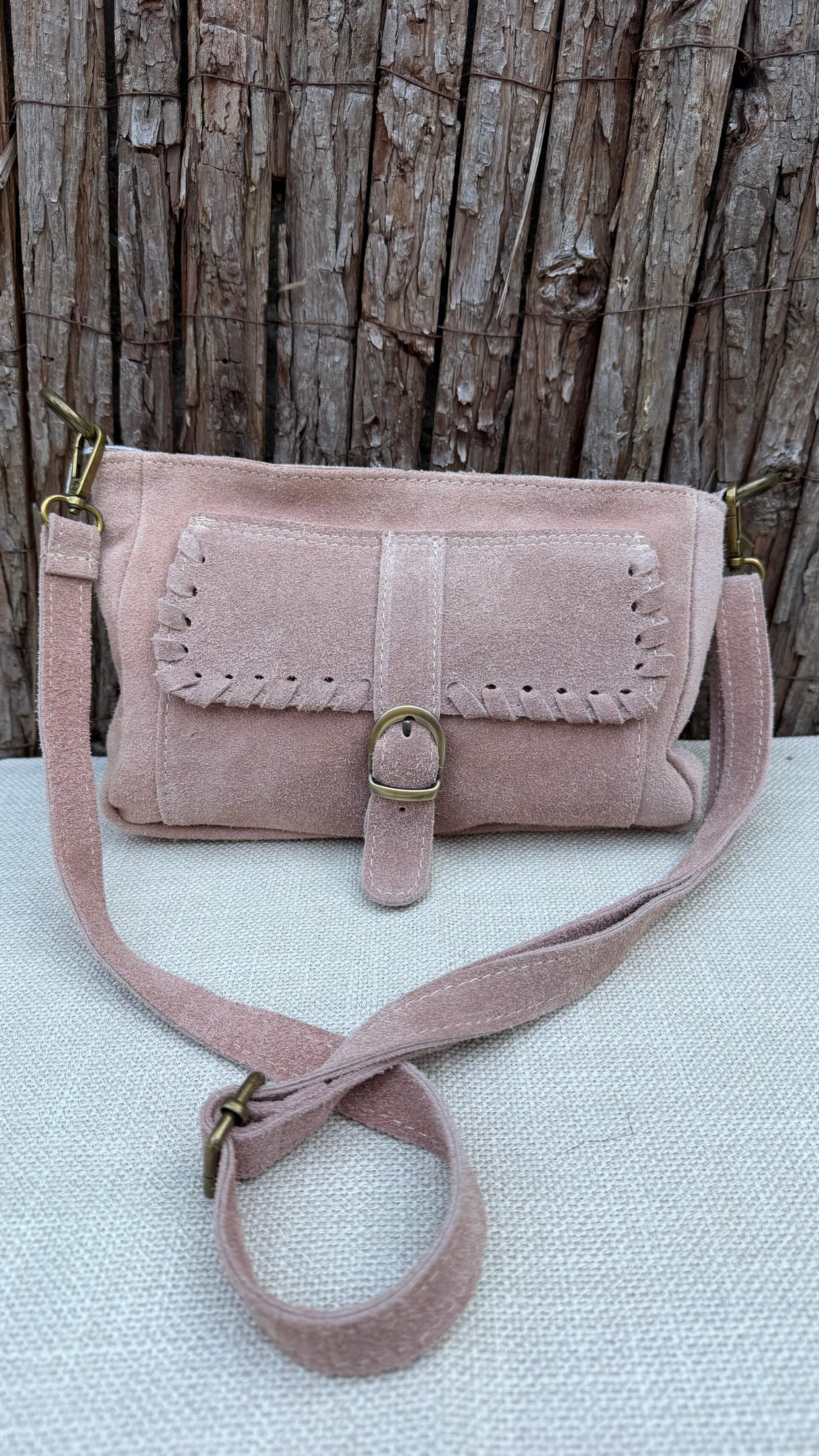 Sac bandoulière en daim