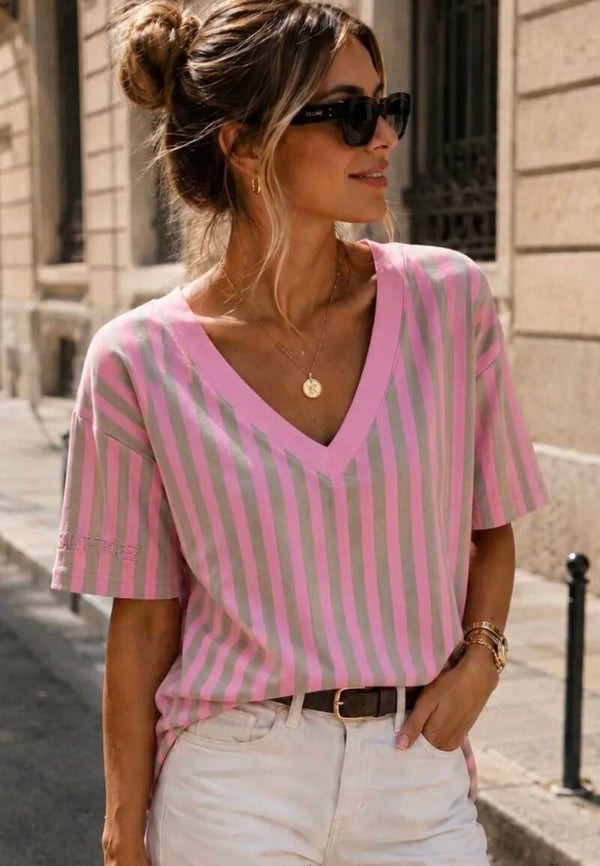 T-shirt ligné