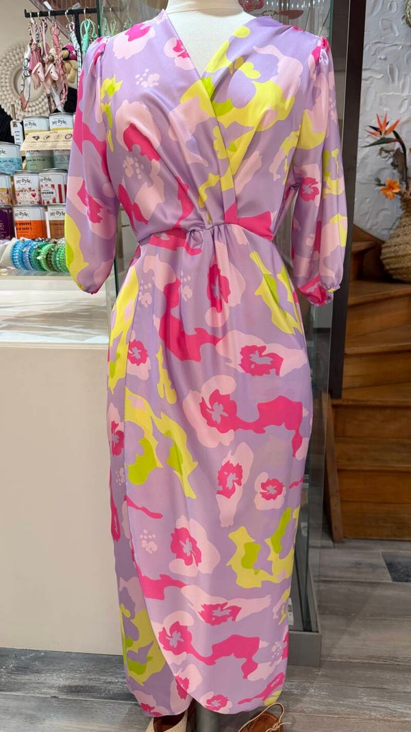 Robe satinée