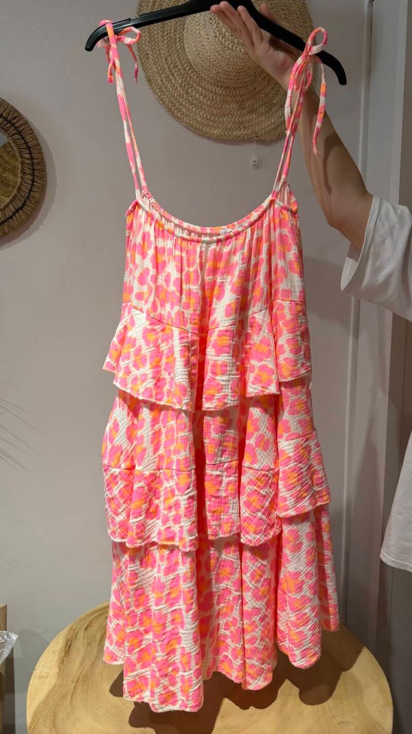 Robe bretelle Léo orange