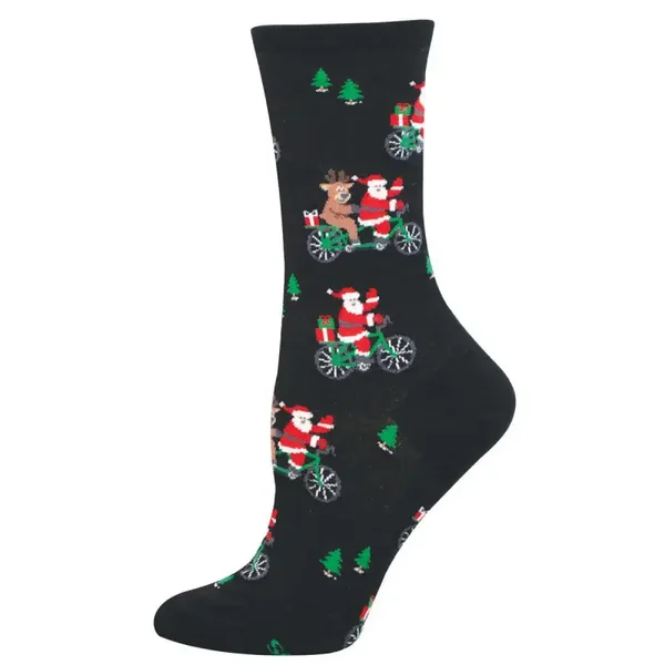 Damensocken Weihnachts cycling