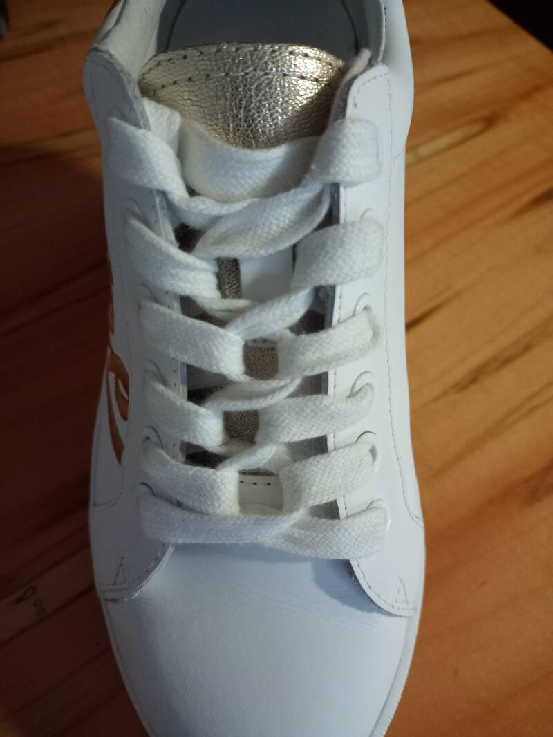 Schlaufen Schnürung Foto