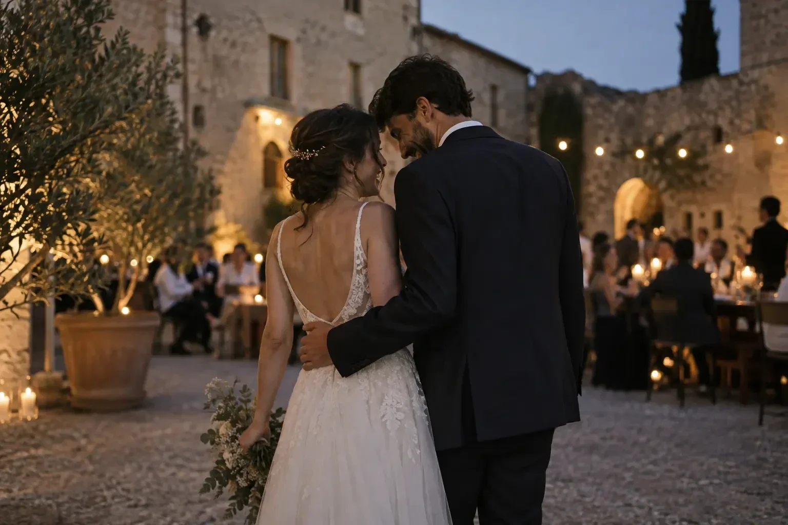 Momento spontaneo di un matrimonio italiano, visual editoriale della sezione Matrimoni