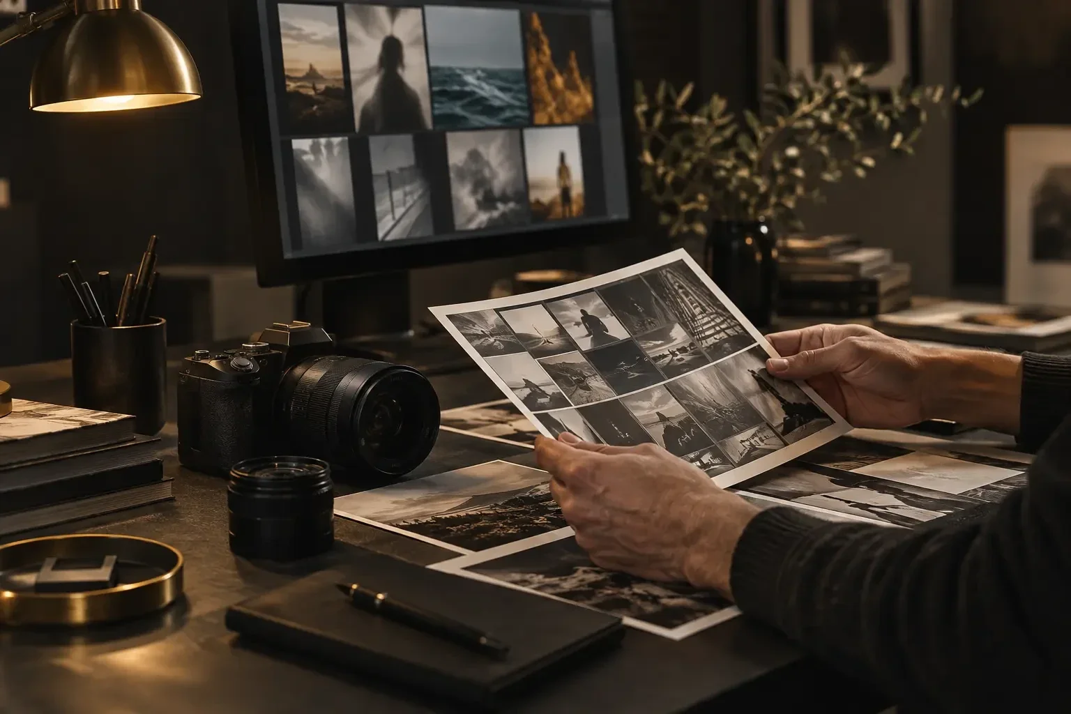 Selezione e cura delle fotografie, visual editoriale della sezione Servizi