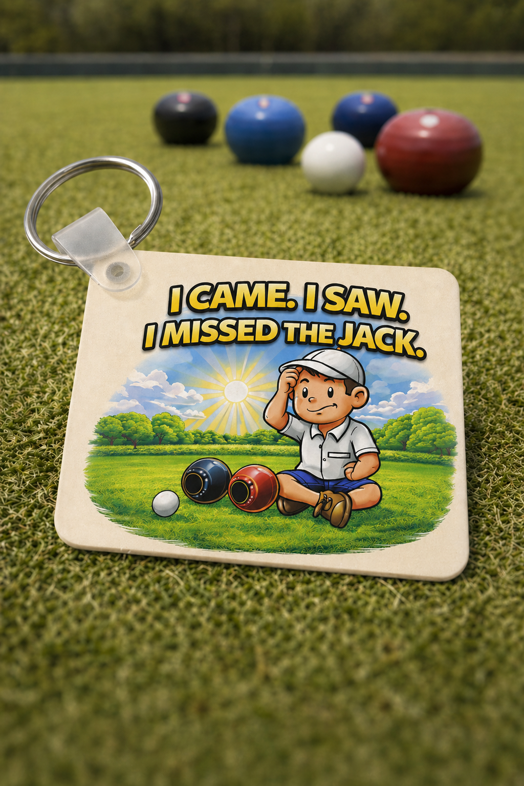 I Came. I Saw. I Missed the Jack - Keyring