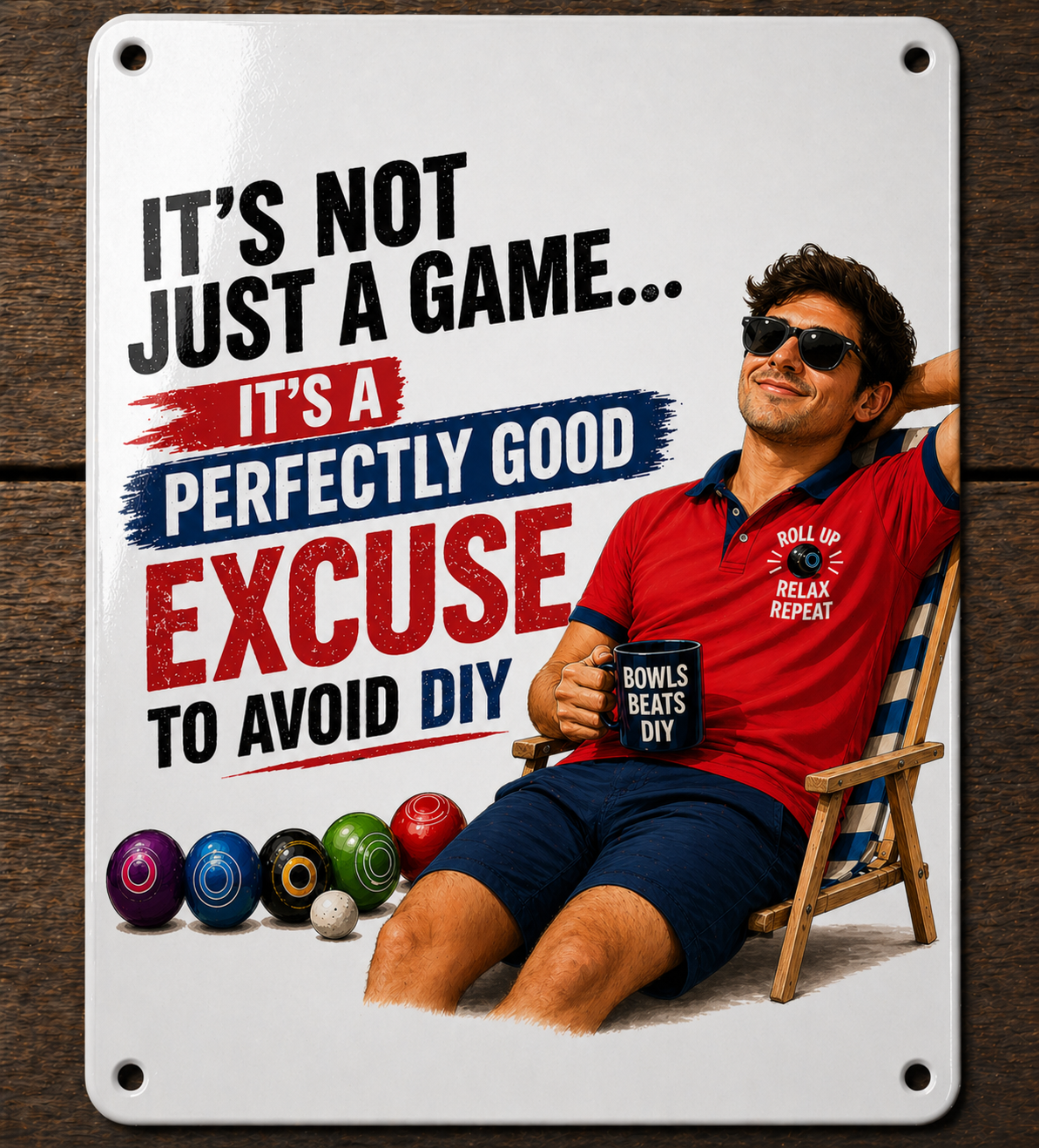 It's Not Just A Game - Metal Sign