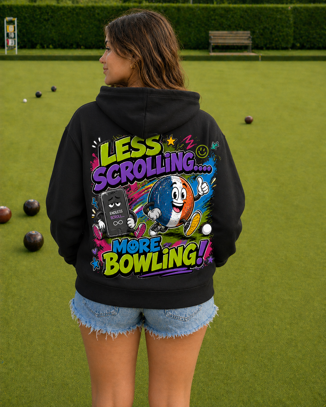 Less Scrolling.....More Bowling - Hoodie