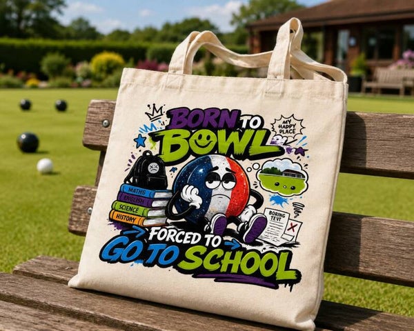 Born to Bowl, Forced to Go to School - Tote Bag