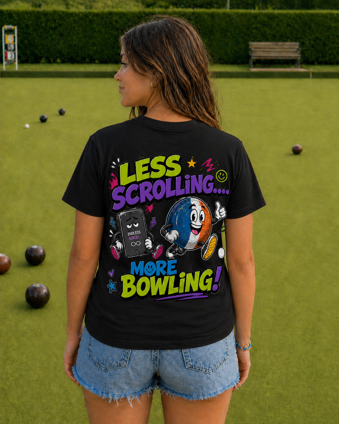Less Scrolling......More Bowling - T-shirt