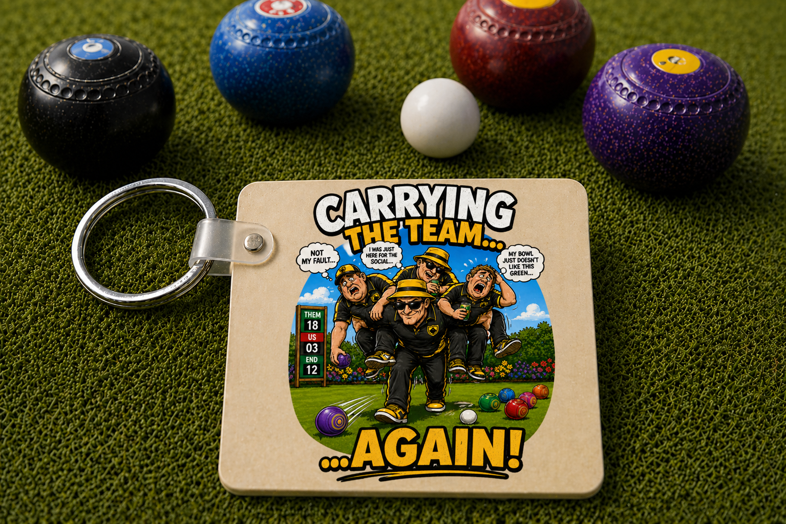Carrying the team again - Keyring