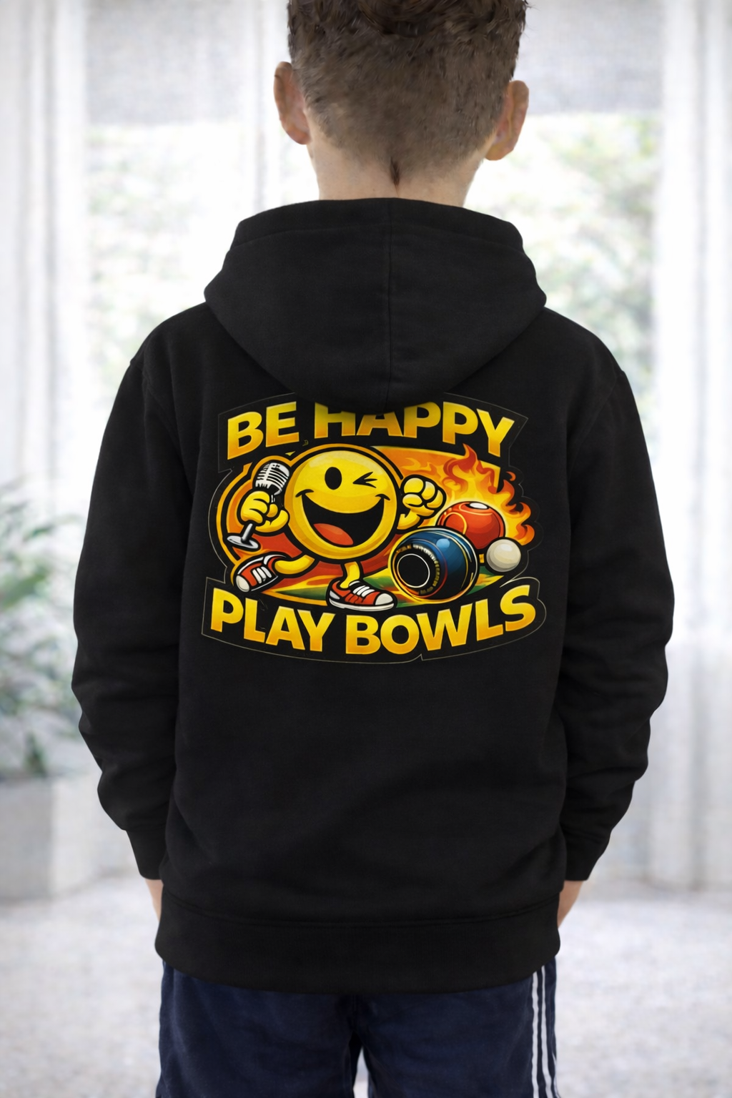 Be Happy, Play Bowls - Hoodie