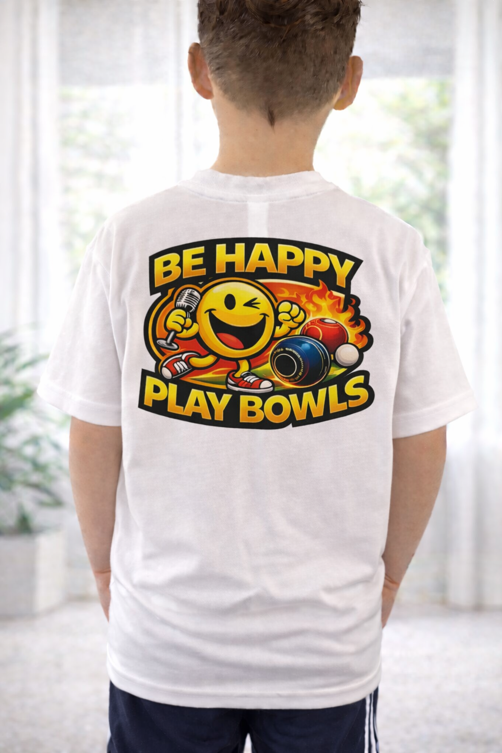 Be Happy Play Bowls - T-Shirt