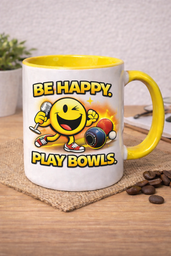 Be happy Play Bowls - Cup