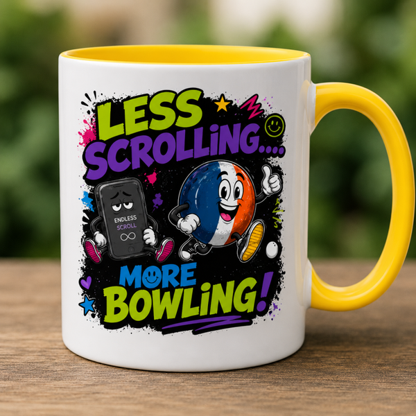 Less Scrolling, More Bowling - Mug