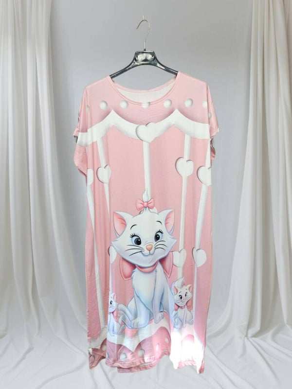 Robe de nuit manches courtes