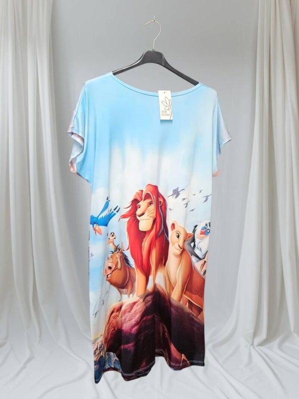 Robe de nuit manches courtes