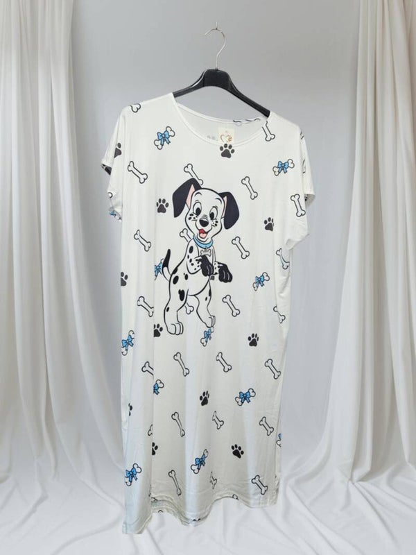 Robe de nuit manches courtes