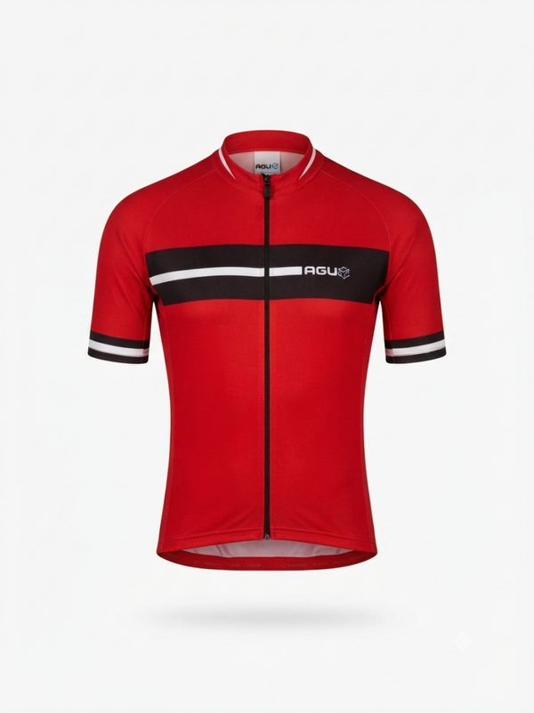 Sale AGU wielershirt rood maat S