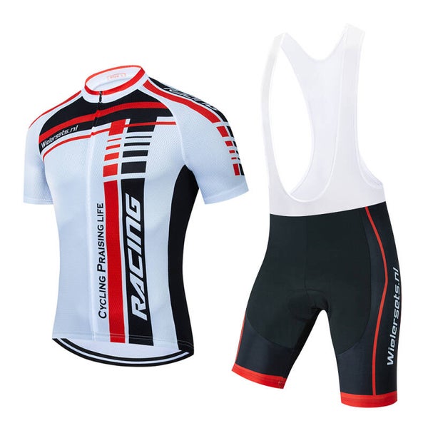 Sale set Racing Red wielerkleding maat L, XL, XXL