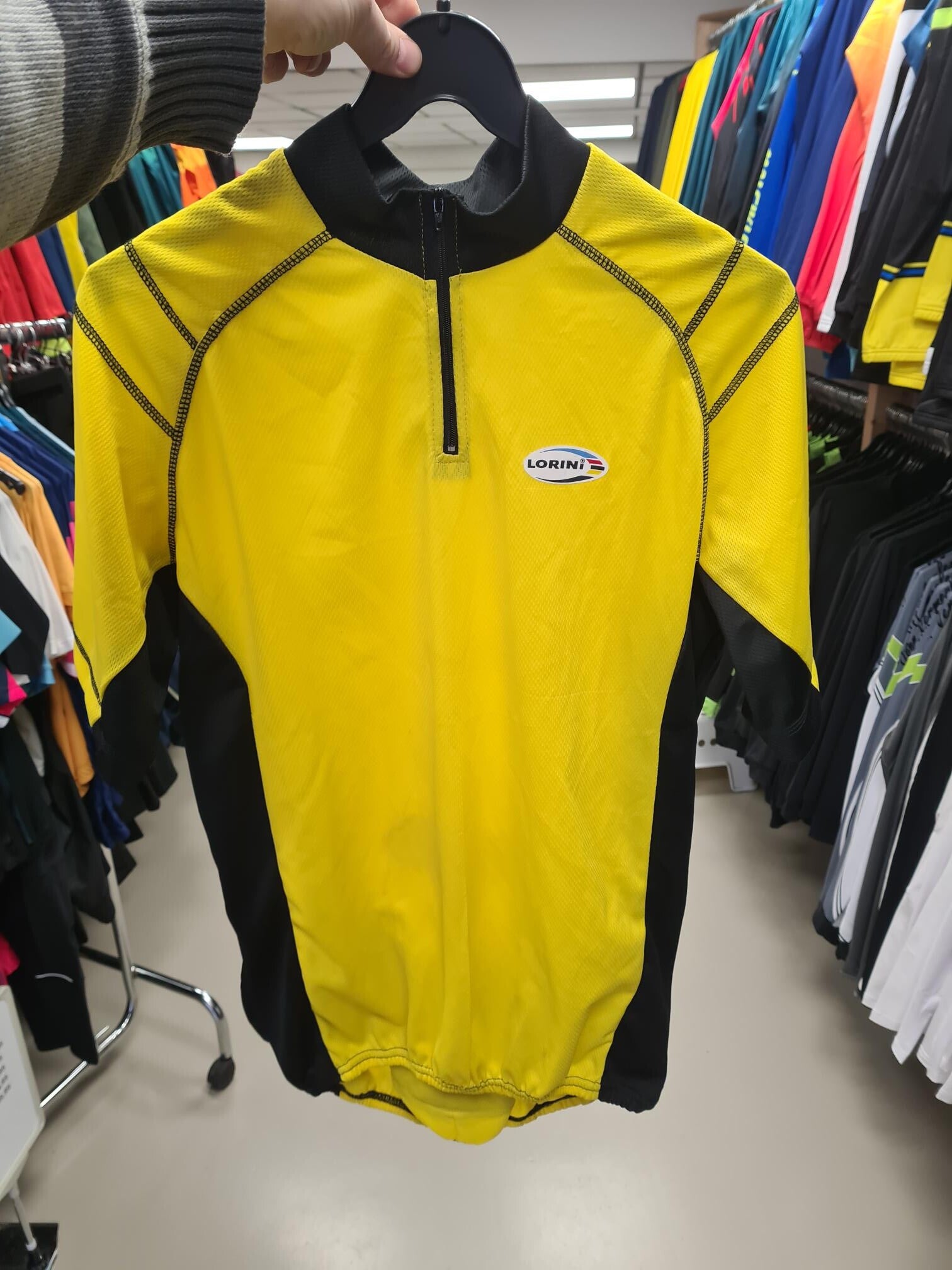 Sale Lorini wielershirt geel