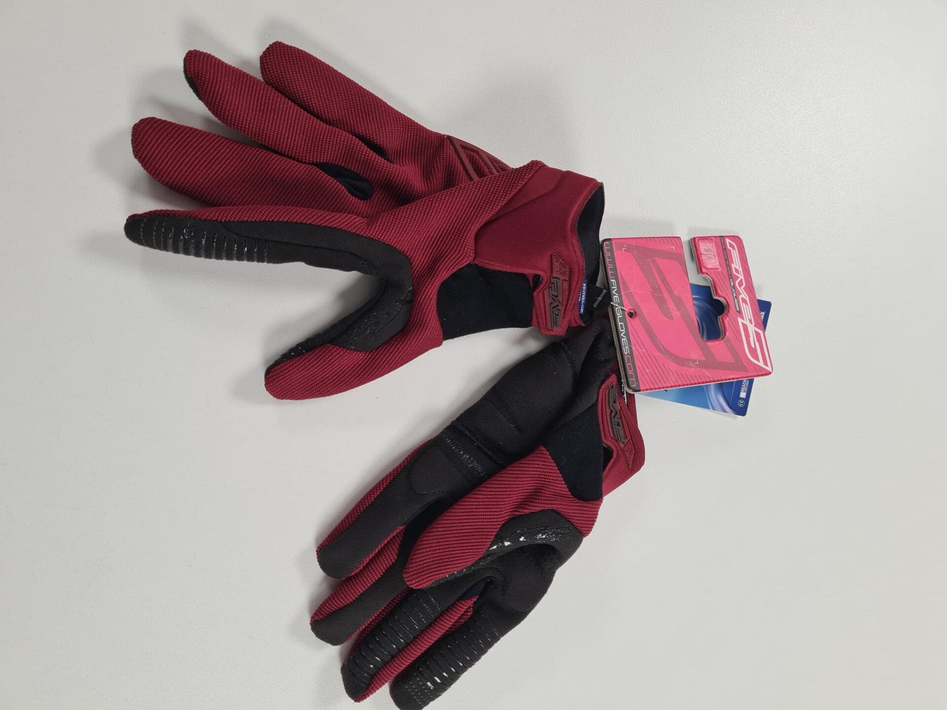 Sale Five Burgundy mtb handschoenen Trail maat S